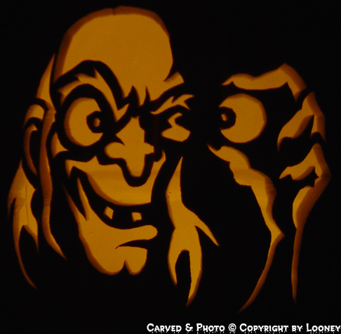 Halloween Looney Custom Carved Pumpkins & Magic Melons